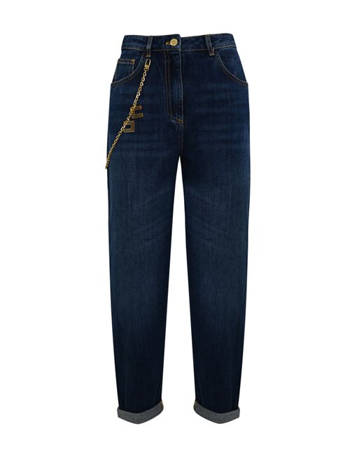 Jeans regular con catena logo gioiello Elisabetta Franchi | PJ14D56E2104